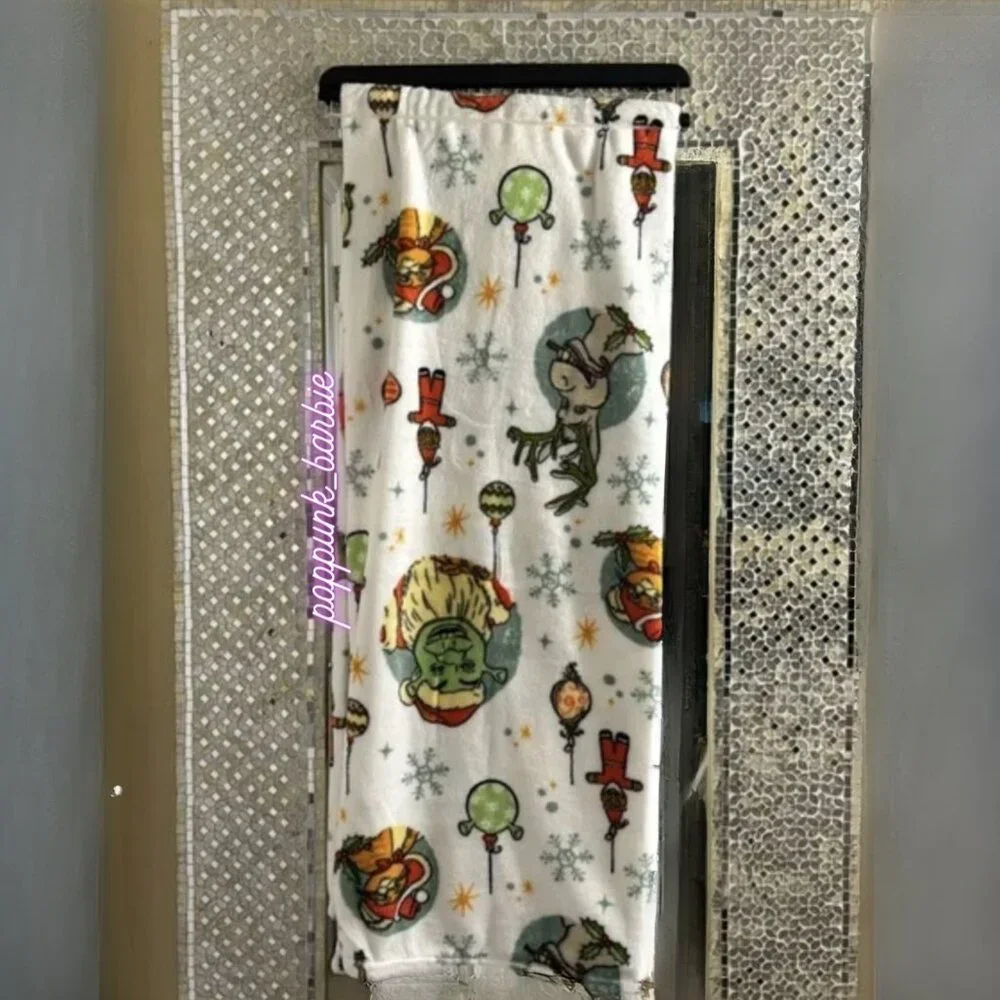 Shrek Christmas Blanket Throw 50x70 Donkey Puss Gingy Holiday Plush‎ NWT